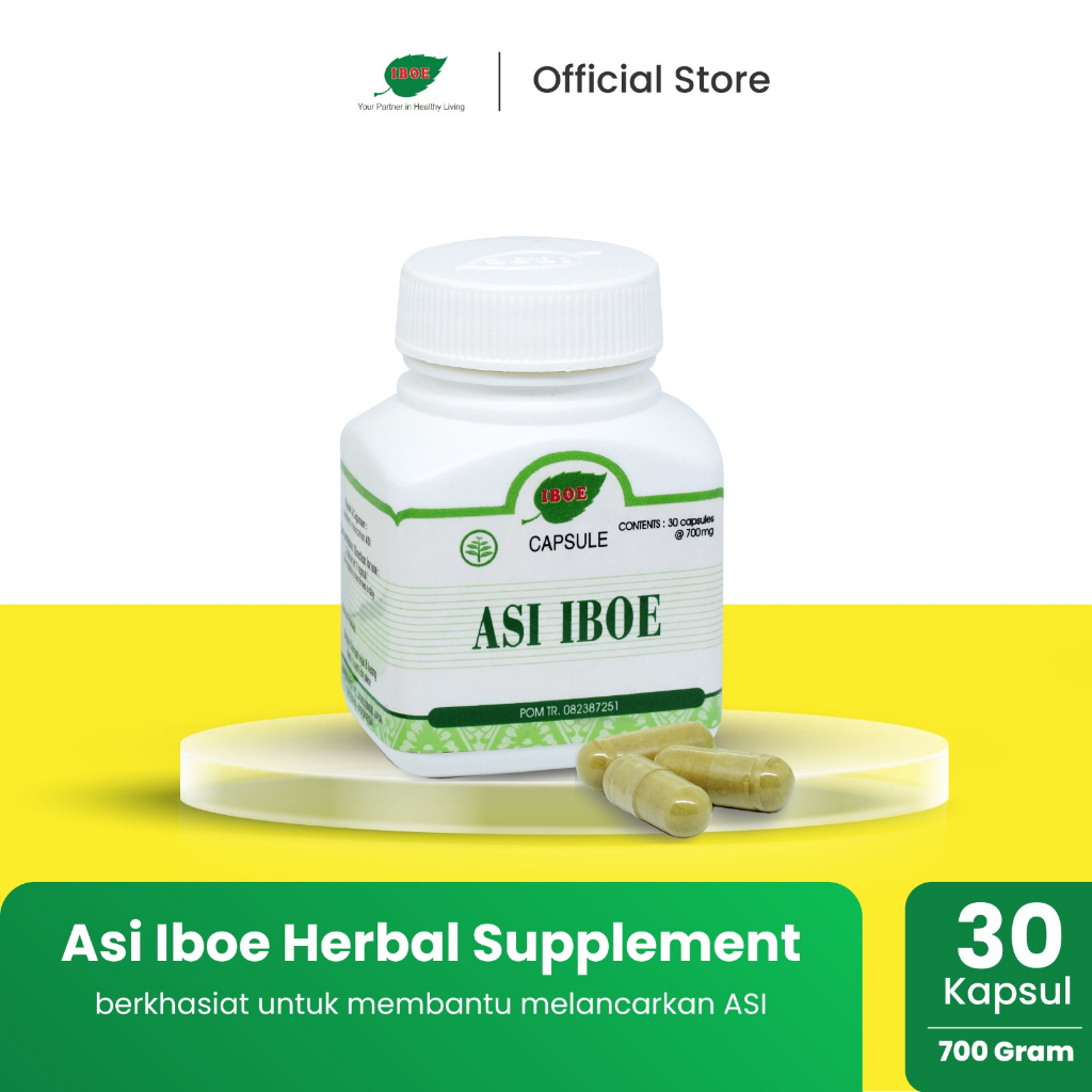 Jual Jamu IBOE 1 botol ASI IBOE Herbal Supplement 30 kapsul Shopee
