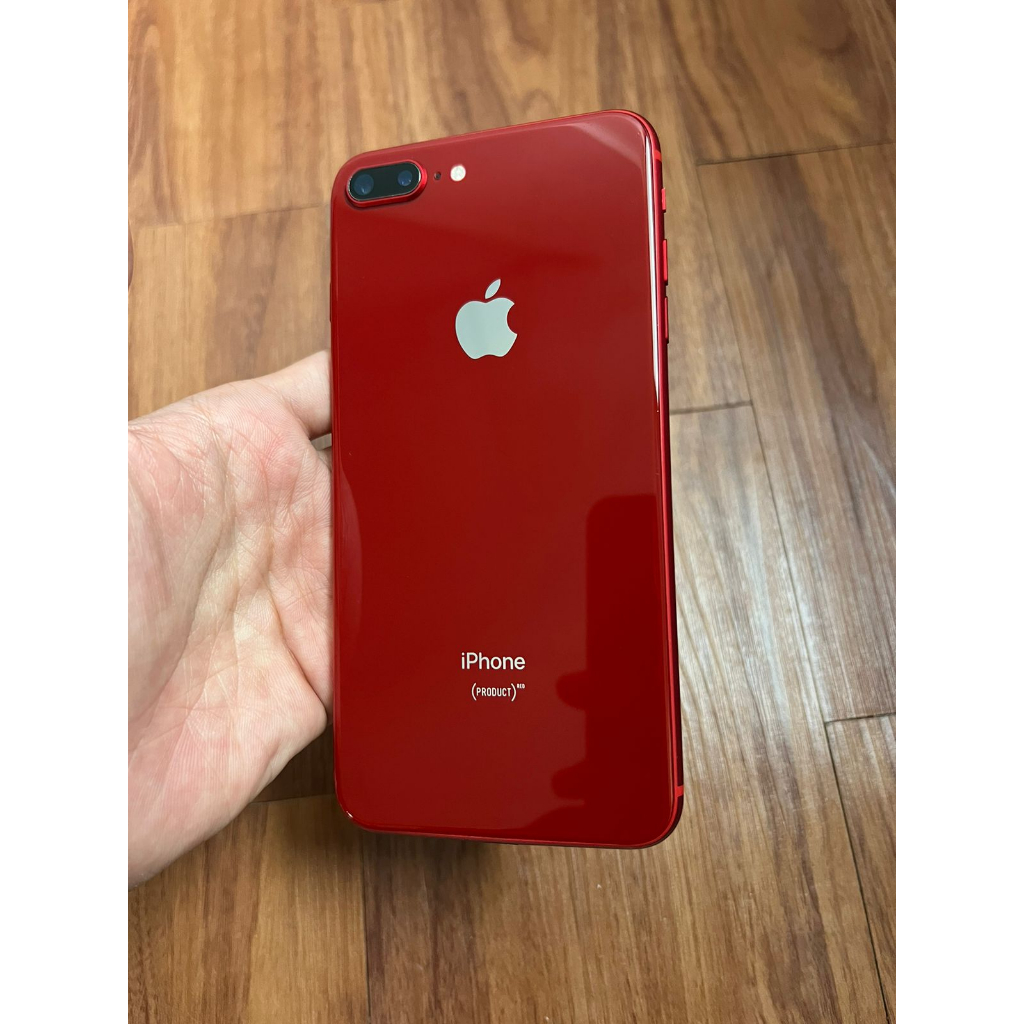46【美品】iPhone8 Plus Red 256GB SIMフリーむぎぱち