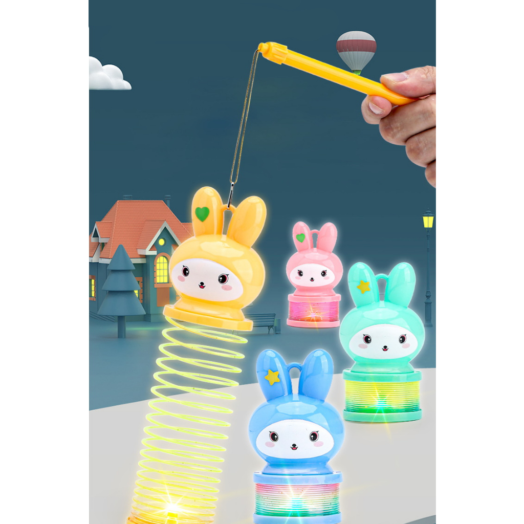 Jual [LOGU] Mainan lantern lampion spring per kartun anak, lampion