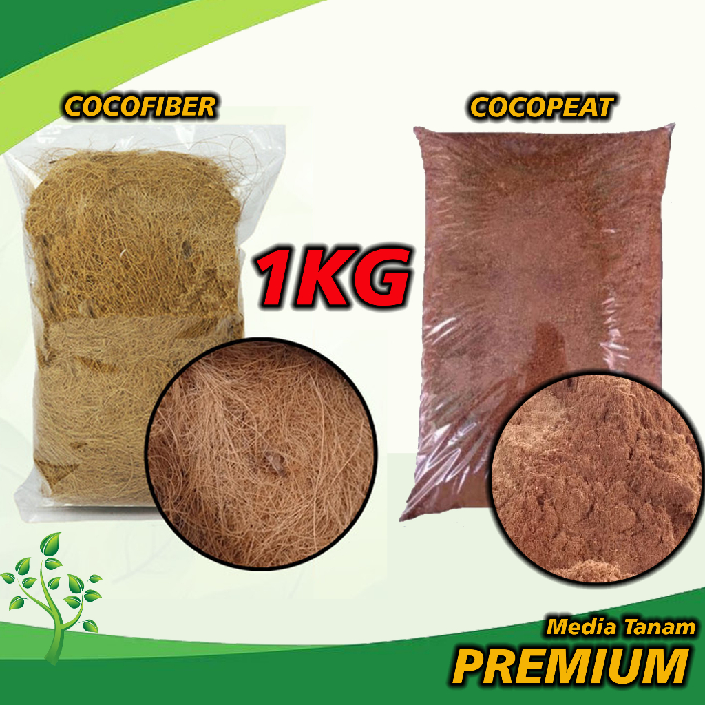 Jual 1kg Media Semai Tanaman Hidroponik Serat Serbuk Sabut Kelapa ...