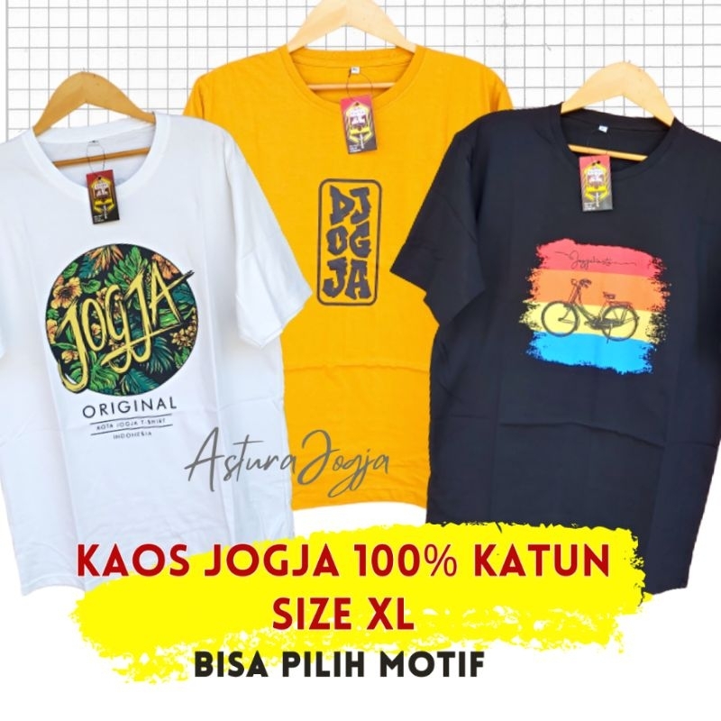 Jual Kaos Jogja Katun Pria Wanita Size Xl Souvenir Oleh Oleh