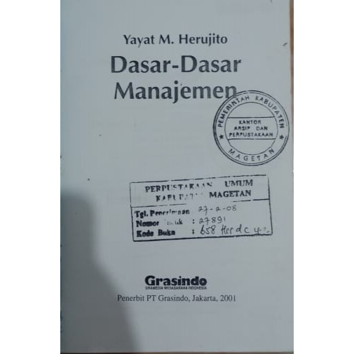 Jual BUKU DASAR DASAR MANAJEMEN | Shopee Indonesia