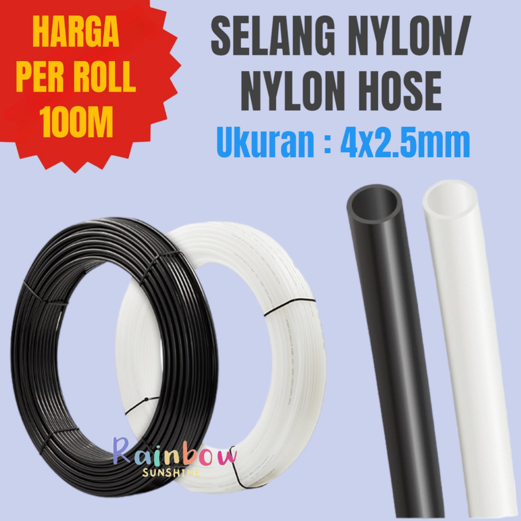 Jual SELANG NYLON 4X2,5MM NYLON TUBE HOSE SELANG PNEUMATIC (PA