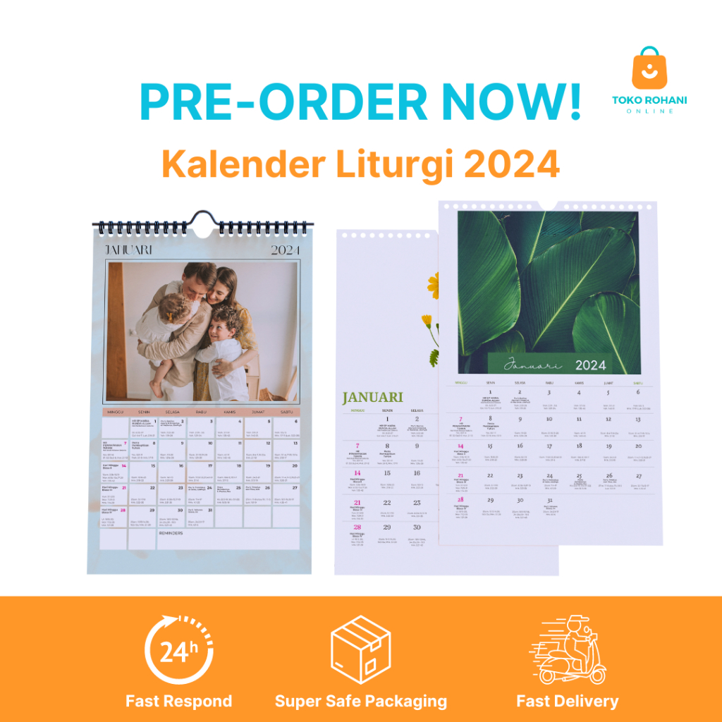 Jual KALENDER LITURGI 2024 (BISA CUSTOM) - ISI 5 EKS | Shopee Indonesia