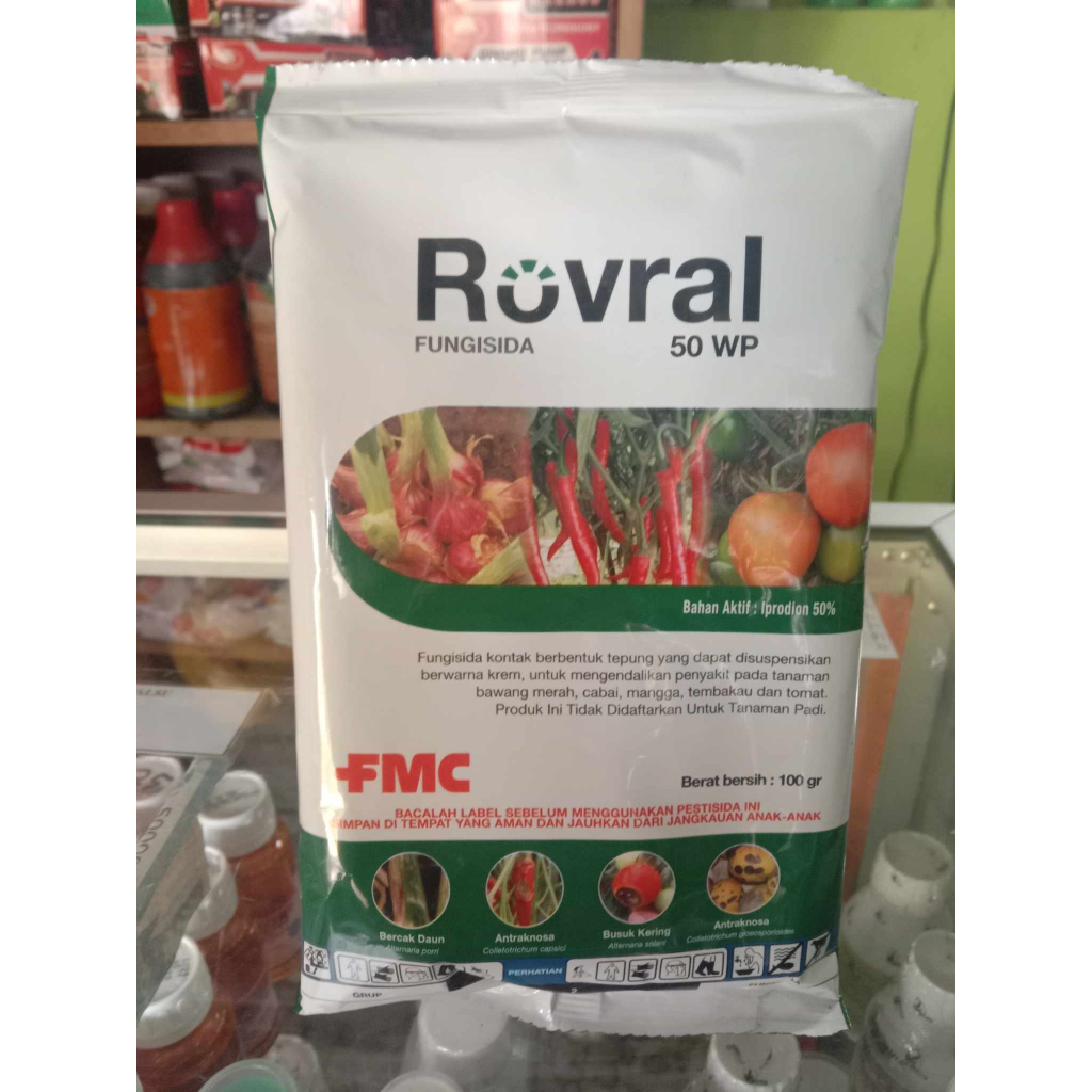 Jual Fungisida Rovral 50 WP ORI Kemasan 100 gram | Shopee Indonesia