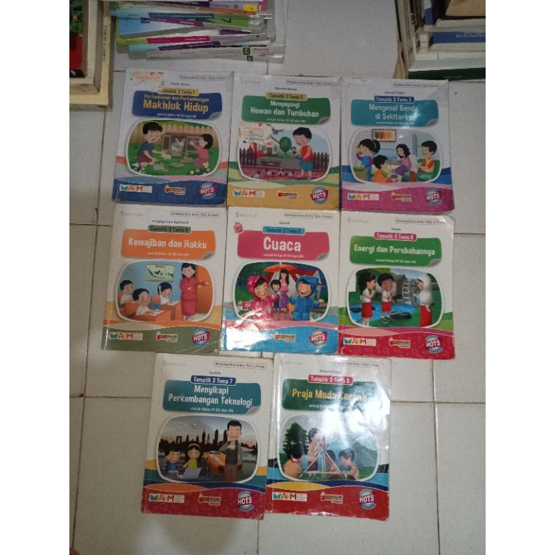 Jual original paket buku tematik tema 1 2 3 4 5 6 7 8 untuk SD MI kelas ...