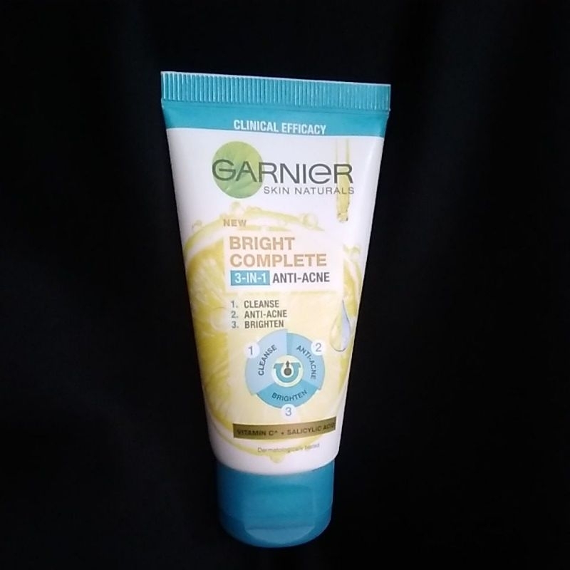 Jual Garnier Bright Comp 3in1 anti acne cleanser 50ml (Expired 04/