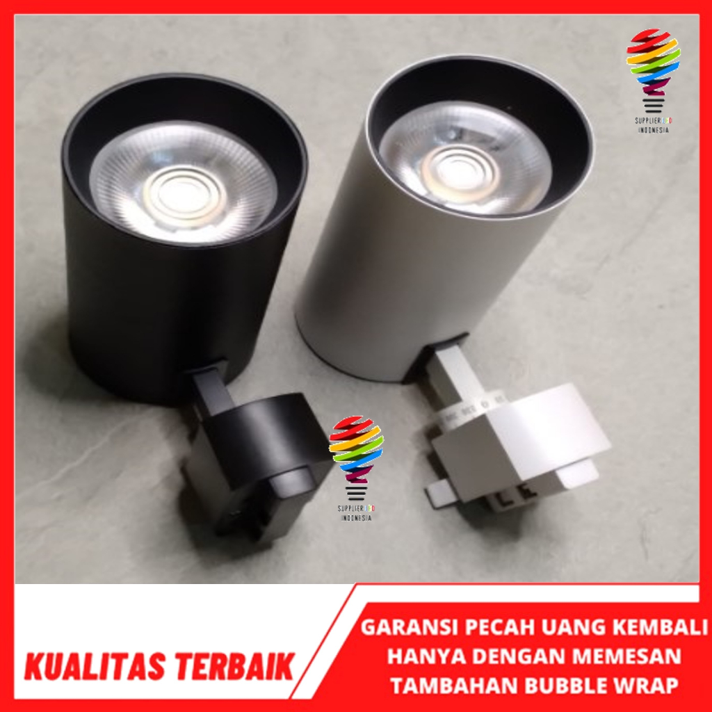 Jual Lampu Led Spotlight Track Rell 3 Warna Cahaya 12w 20w 30 watt ...