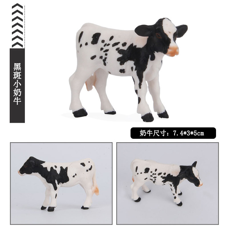 Jual Figur Hewan Anak Sapi calf holstein simmental Miniatur detail 7 ...