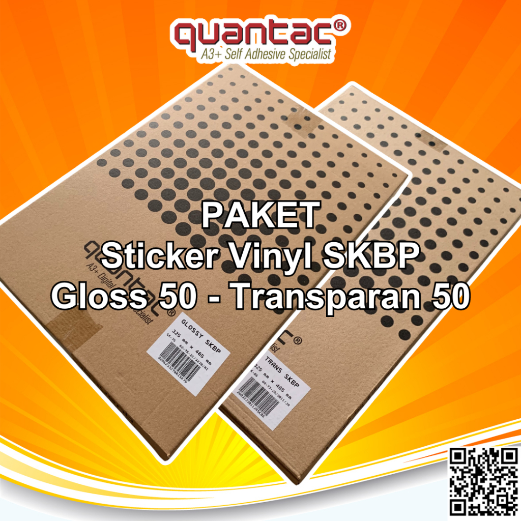 Jual Quantac Skbp Sticker A Vinyl Stiker Digital Print Laser Toner