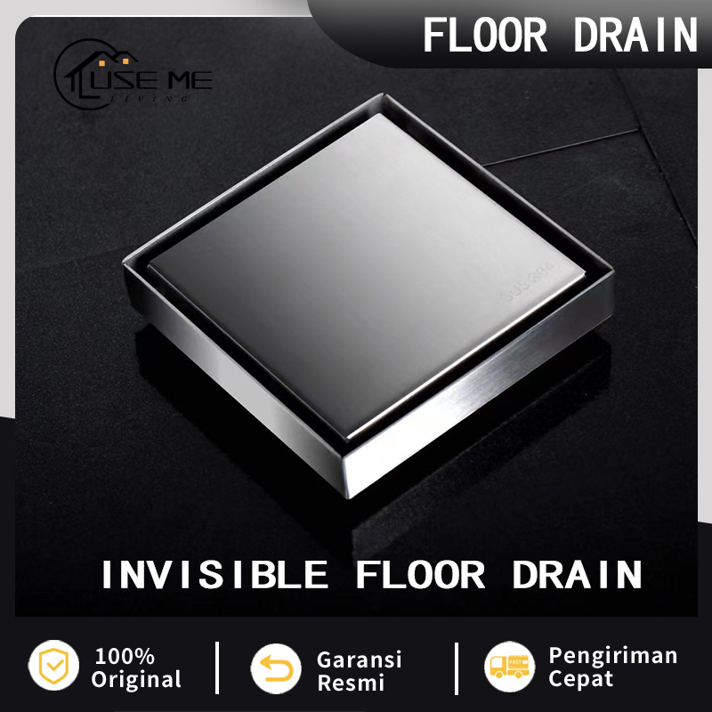 Jual Smart Floor Drain Stainless Hitam Saringan Kamar Mandi Hitam Saringan Got Shopee Indonesia