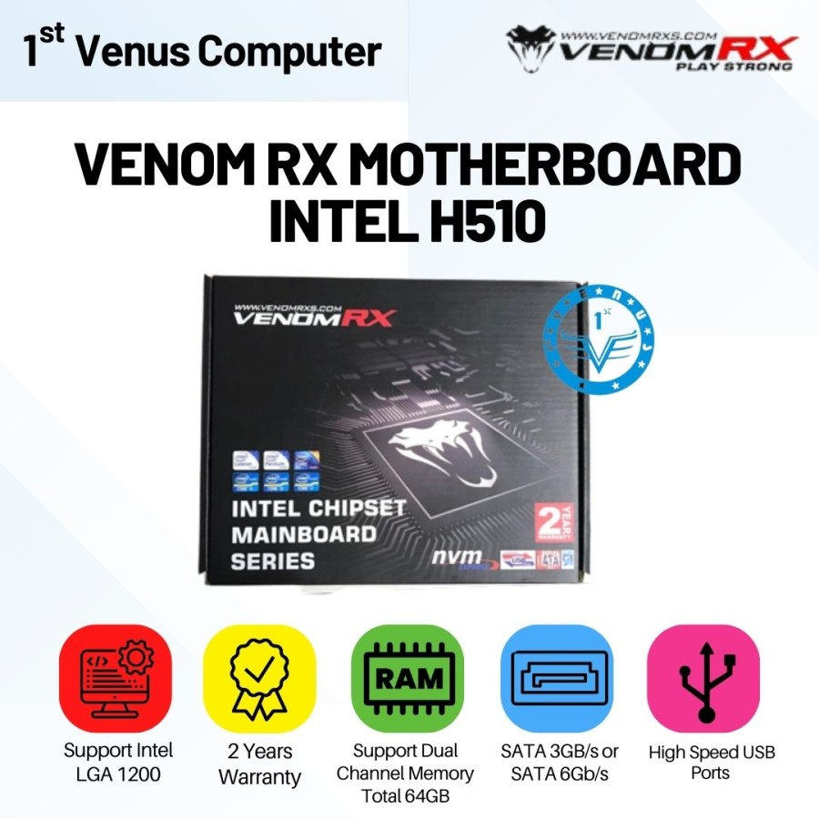 Jual Motherboard Venom Rx Intel H Lga Nvme Shopee Indonesia