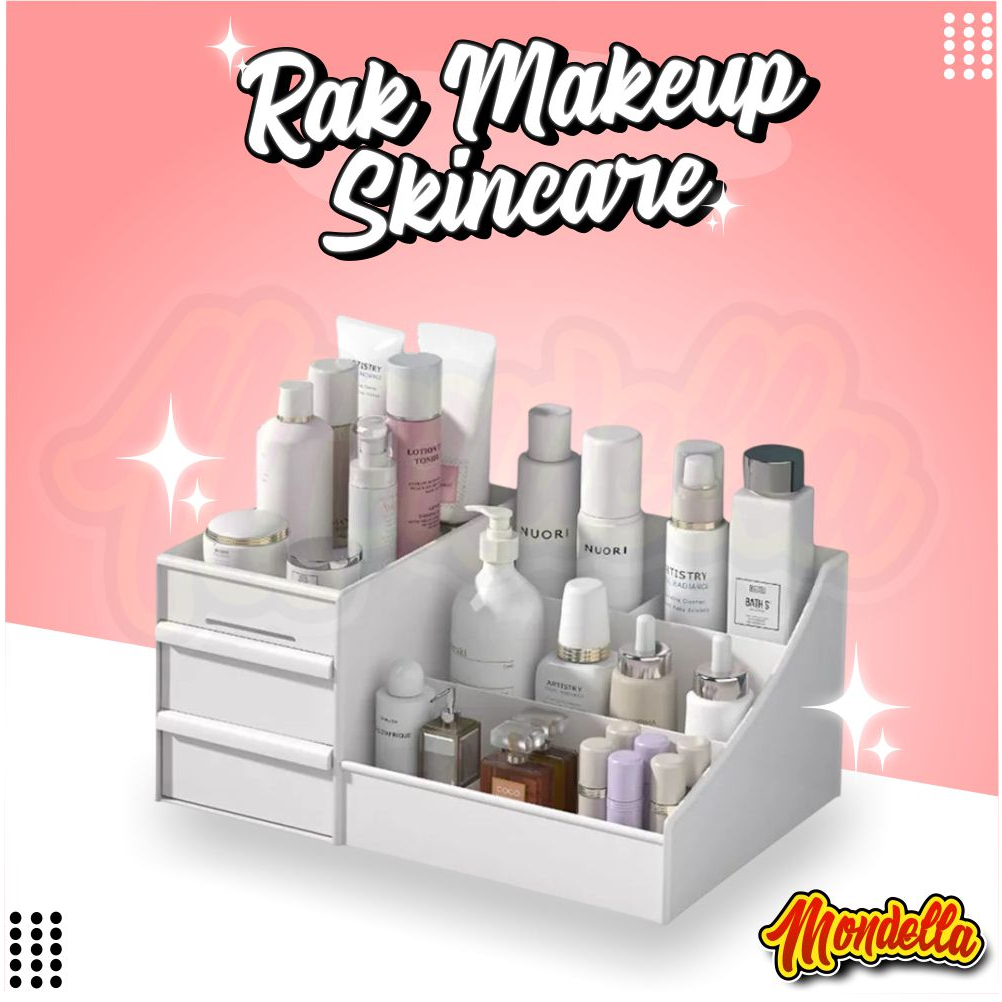 Jual Rak Kosmetik 2 Laci Multifungsi Kotak Tempat Penyimpanan Peralatan ...