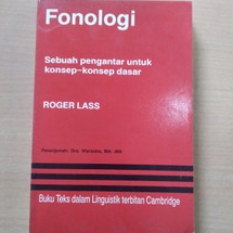 Jual FONOLOGI sebuah pengantar untuk konsep-konsep dasar (Roger Lass ...