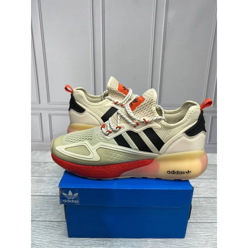 あけやん Jual Adidas ZX 2K Boost Beige Orange | Shopee Indonesia