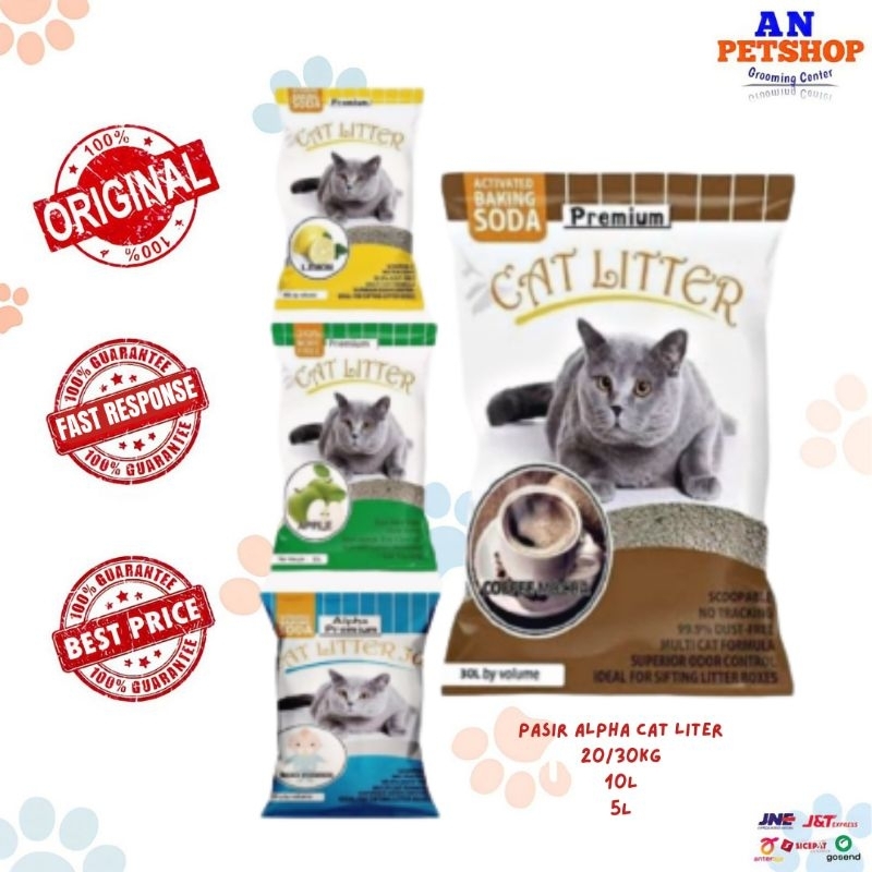 Jual Pasir Alpha Cat Litter 25L (Khusus Gojek) Shopee Indonesia