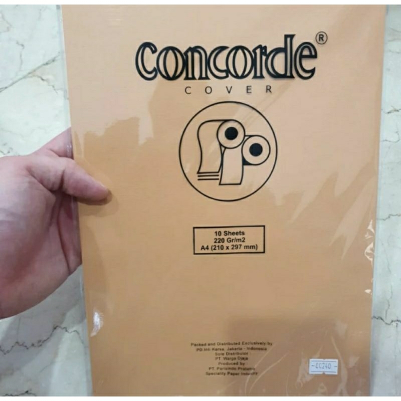 Jual Kertas Concorde 220gr 220 Gr A4 Coklat Cokelat 80240 Shopee