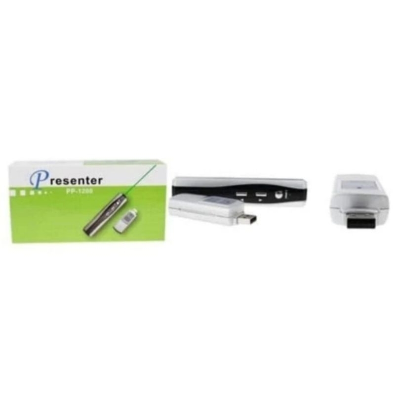 Jual Wireless Laser Pointer Presenter PP-1200 ( Laser Hijau ) | Shopee ...