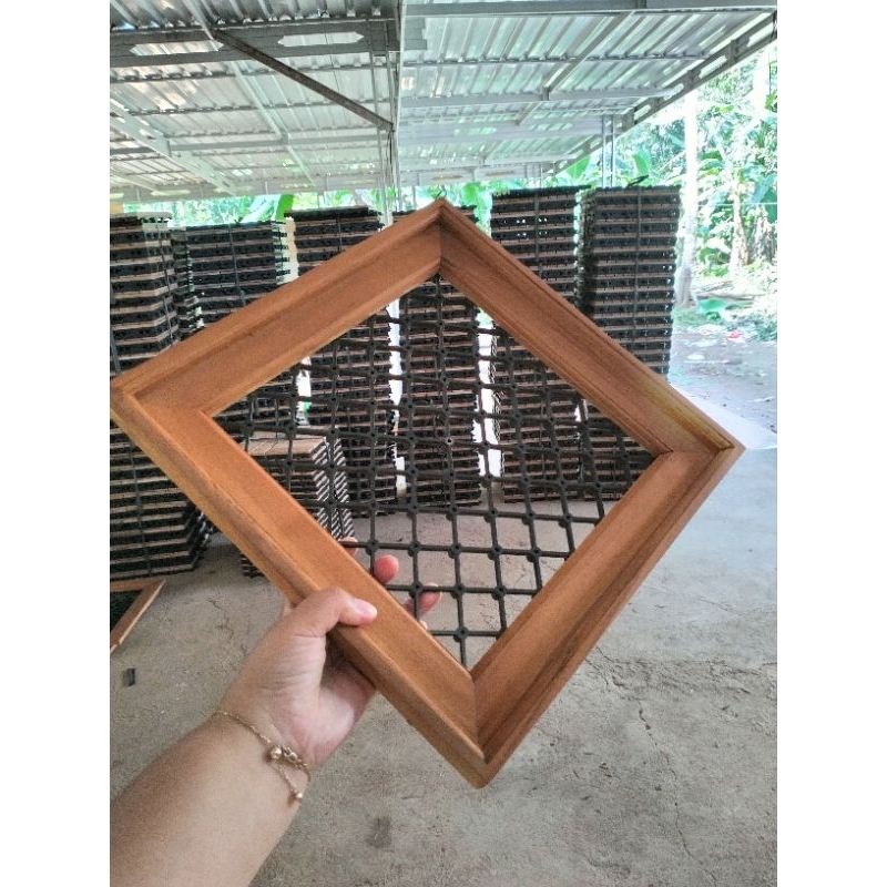 Jual papan plati/papan simbar/platycerium/frame+drinase kayu jati ...