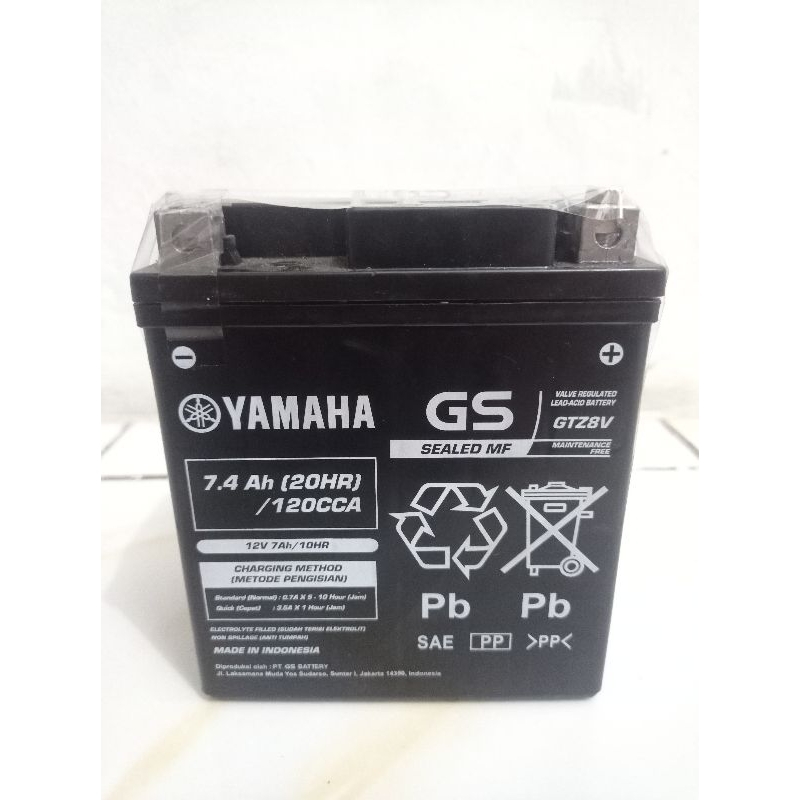 Jual AKI MOTOR GS GTZ8V / AKI GS GTZ8V /XMAX / R25 / MT25 / CBR 250