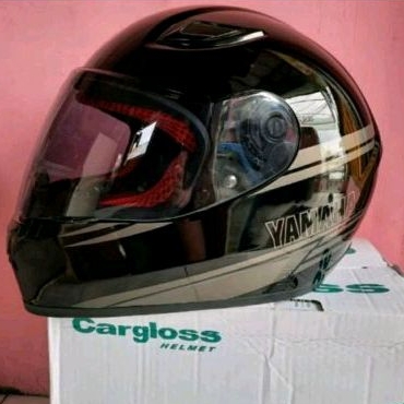 Jual HELM YAMAHA FULL FACE ORIGINAL(HITAM) | Shopee Indonesia