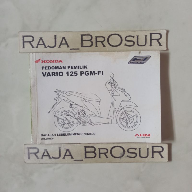 Jual Buku pedoman pemilik/Manual book Honda Vario125 PGM FI Injeksi