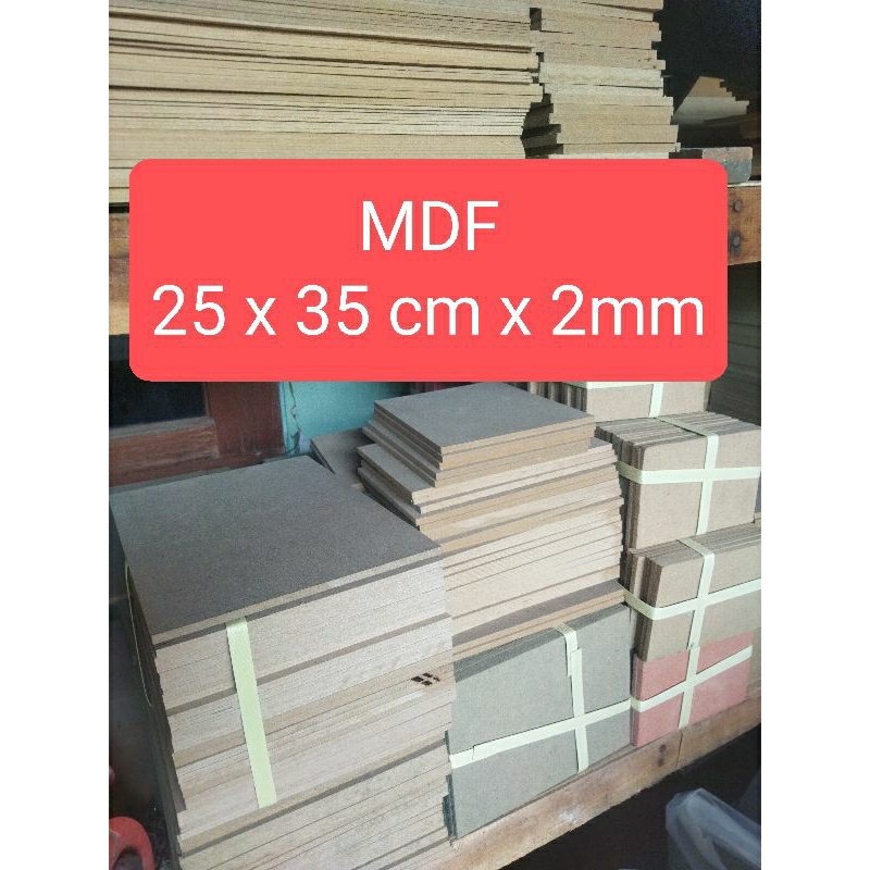 Jual MDF potongan 25 x 35 cm x 2 mm / papan mdf siap pakai | Shopee ...