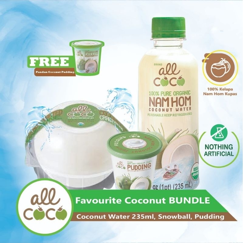 Jual All Coco - Favourite Coconut BUNDLE / Kelapa Thailand | Shopee ...