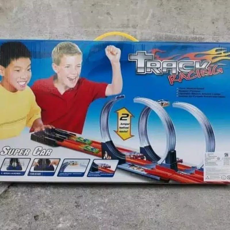 Jual Mainan Track racing /arena hotwheels 2 jalur | Shopee Indonesia