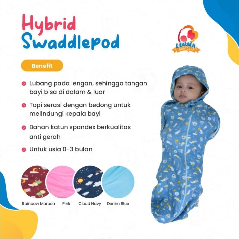 Jual Cuddle Me Hybrid Swaddle Pod Bedong Bayi Instant Reseletting ...