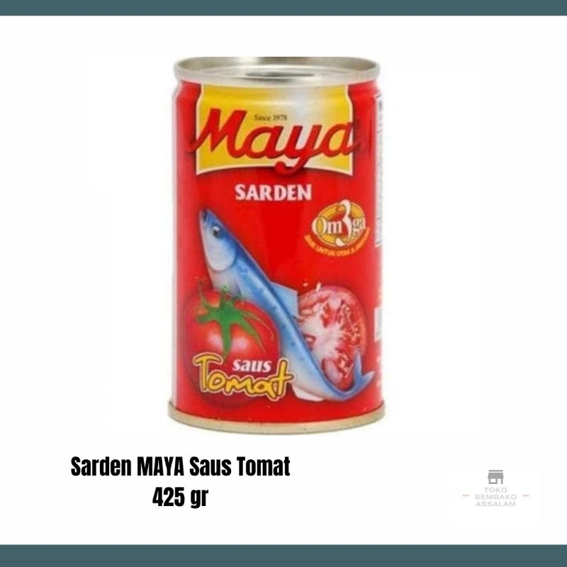 Jual Sarden maya kaleng 425 gram / Sarden ikan kalengan / Sarden maya ...