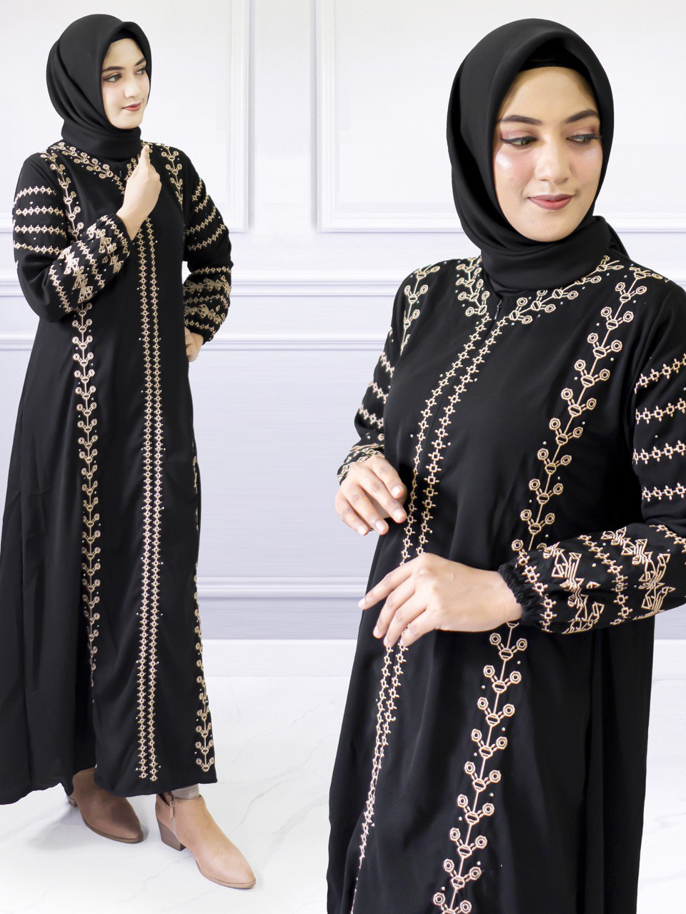 Jual Abaya Bordir