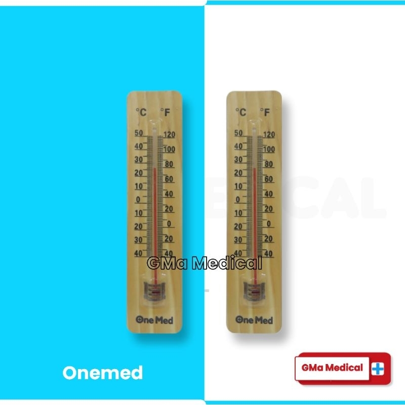 Jual Termometer Kayu Onemed Thermometer Dinding Termometer Suhu Ruang