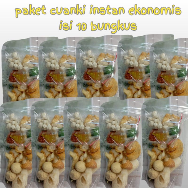 Jual Paket Cuanki Instan Isi 10 Bungkus Shopee Indonesia