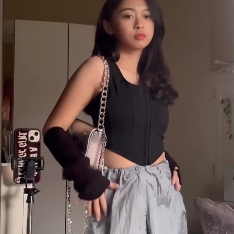 Jual Kaiden Top // crop top // korset | Shopee Indonesia
