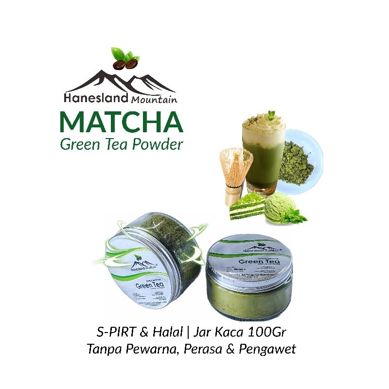 Jual Pure Matcha Powder- Bubuk Matcha Green Tea - Teh Hijau Bubuk 100 ...