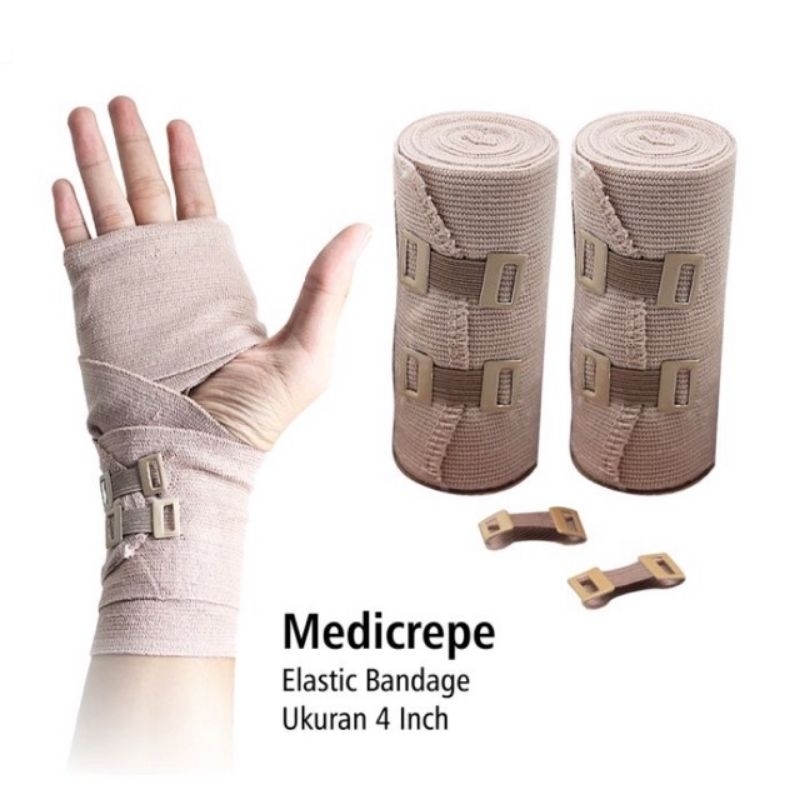 Jual Onemed Medicrepe Elastic bandage uk 4 inch | Shopee Indonesia