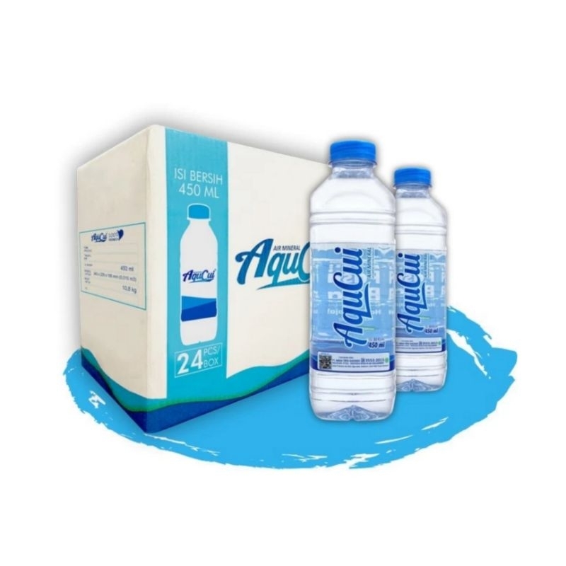 Jual Aqucui Air Mineral Dalam Kemasan Botol 450ml Isi 24 Pcs Per Dus Shopee Indonesia 7142