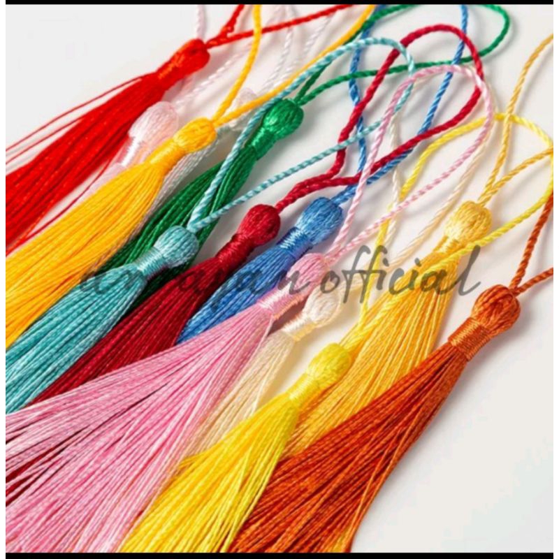Jual 1PCS TASSEL RUMBAI TASEL TALI RUMBAI GOLD MERAH | Shopee Indonesia