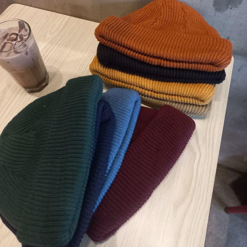 Jual KUPLUK BEANIE HAT / KUPLUK PREMIUM POLOS / BEANIE POLOS Shopee