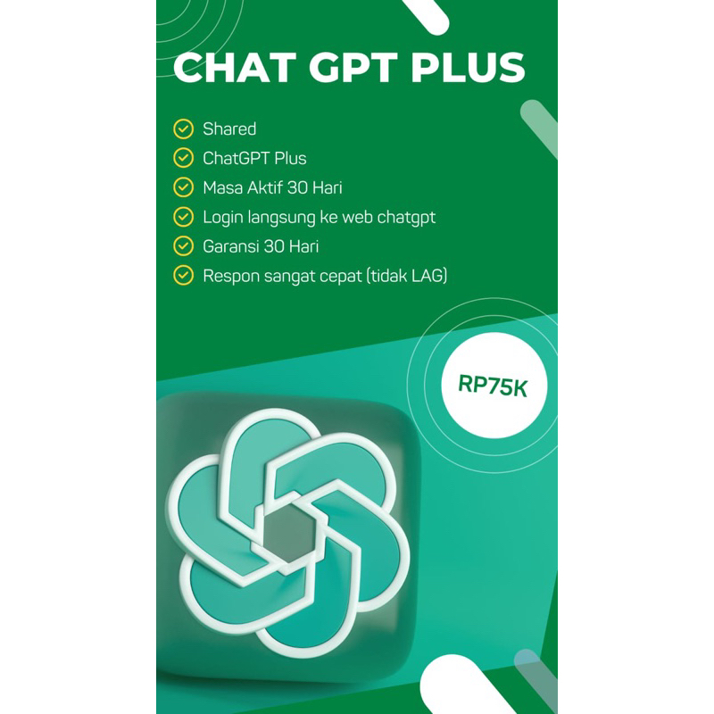 Jual CHAT GPT PLUS | Shopee Indonesia