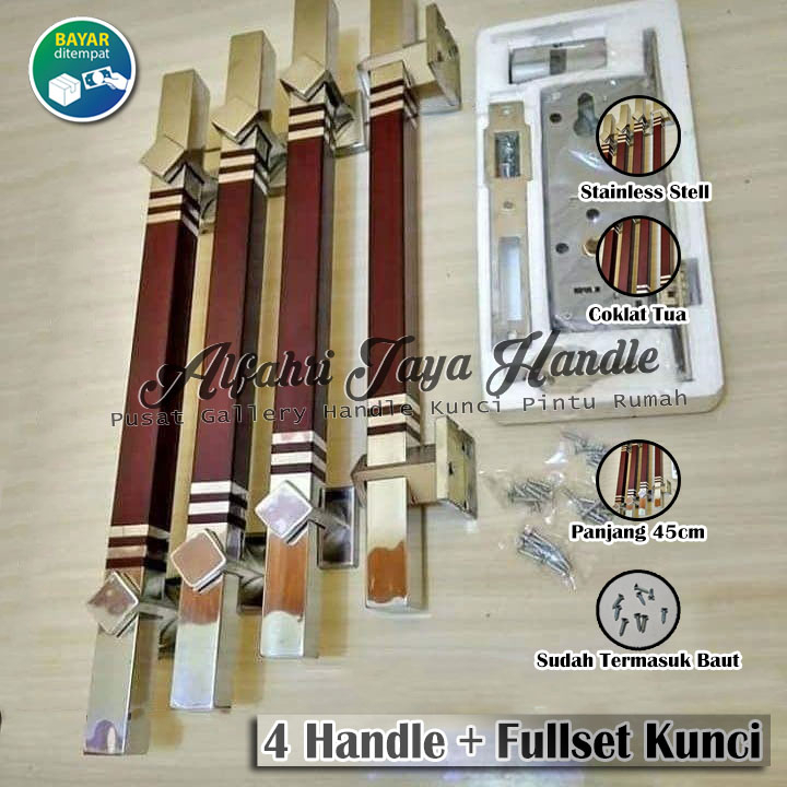 Jual Handle Pintu Rumah Cm Fullset Kunci Hendel Tarikan Gagang