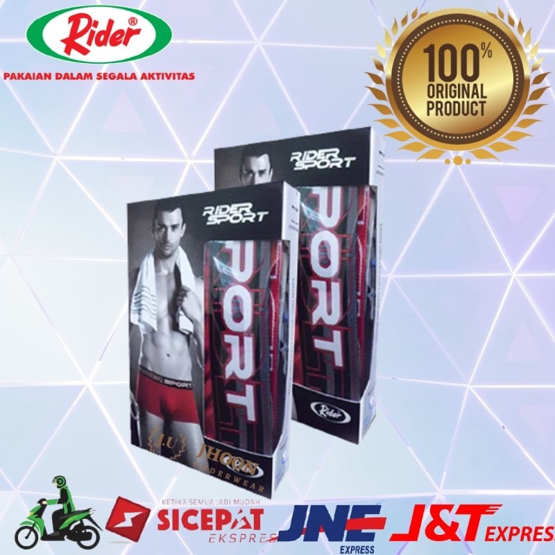 Jual Boxer Rider Sport R389B, bahan nya halus dan nyaman digunakan 100% ...