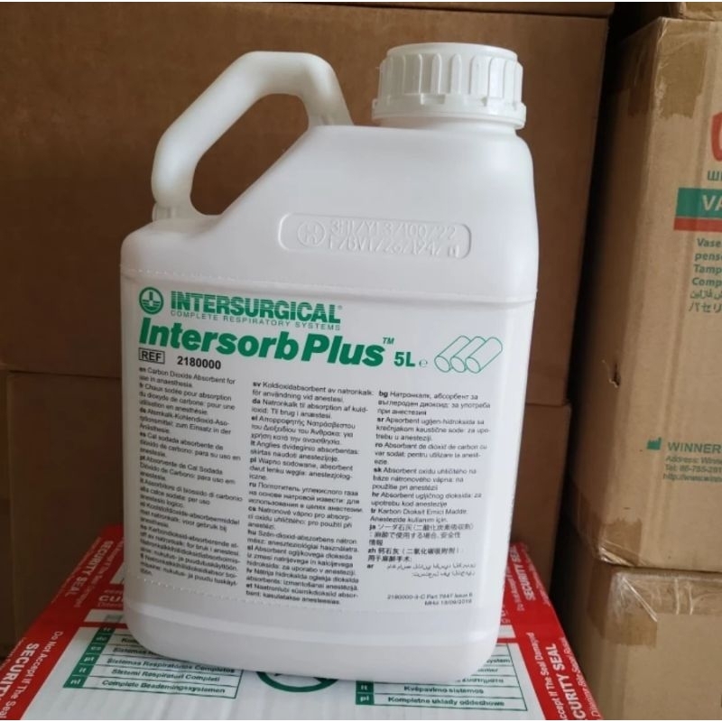 Jual Sodalime 5Liter / Soda Lime 5L / Intersorb Plus 5Kg Intersurgical ...