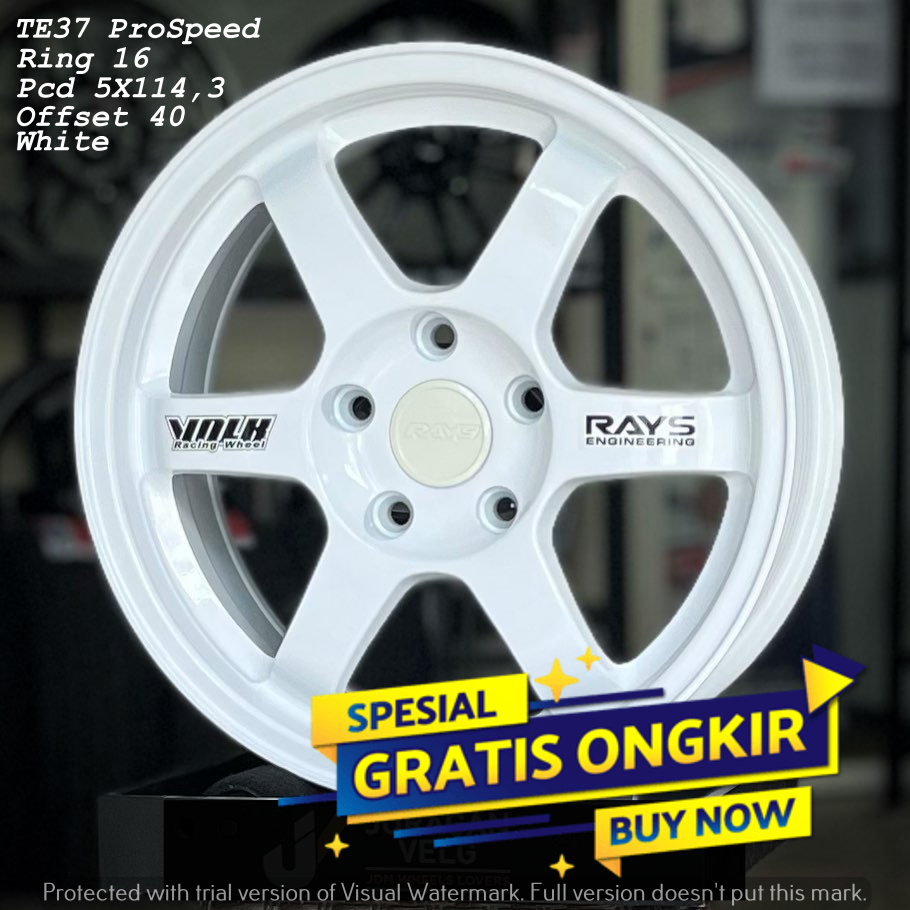 Jual Velg Mobil Rays Te37 Ring 16 Pcd 5x1143 Cocok Untuk Velg Mobil Ertiga Carry Grand Max 3903