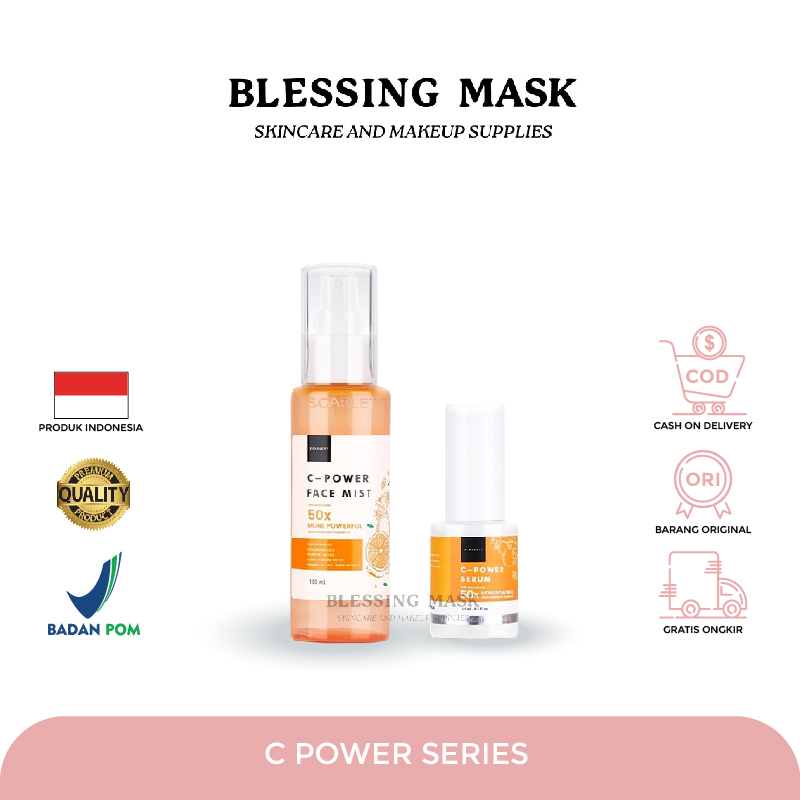 Jual Scarlett Whitening C-Power | Blessingmask.official | Shopee Indonesia
