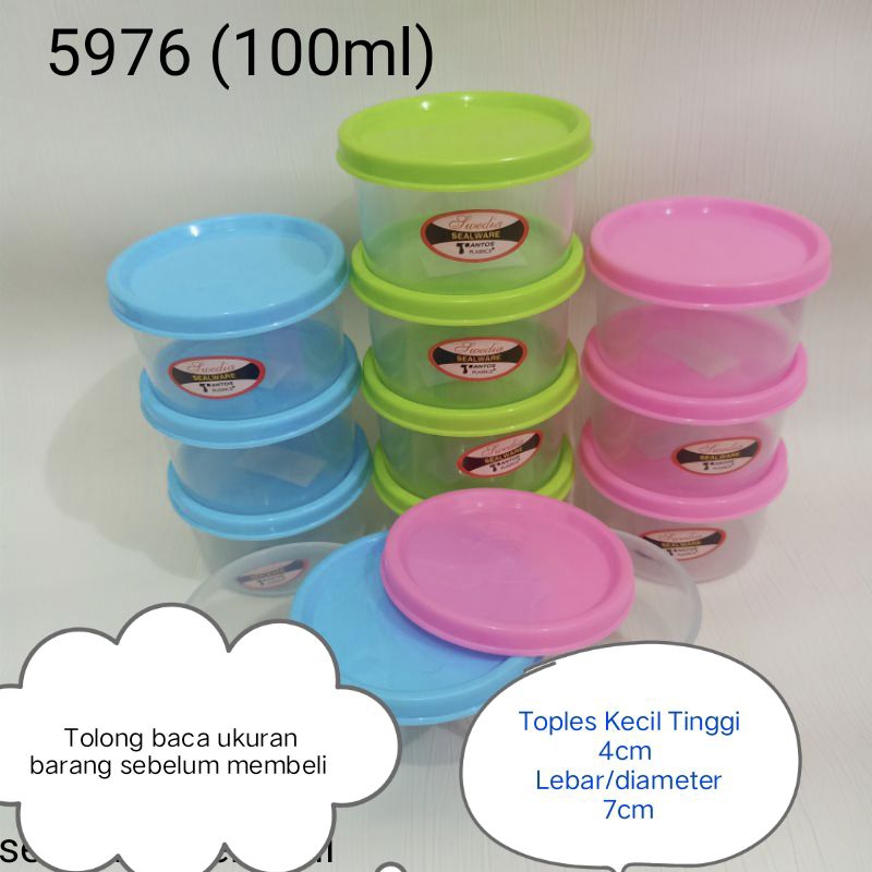 Jual Pc Ls Toples Kecil Plastik Swedia Toples Sambal Toples Mini Tantos Toples Tempat