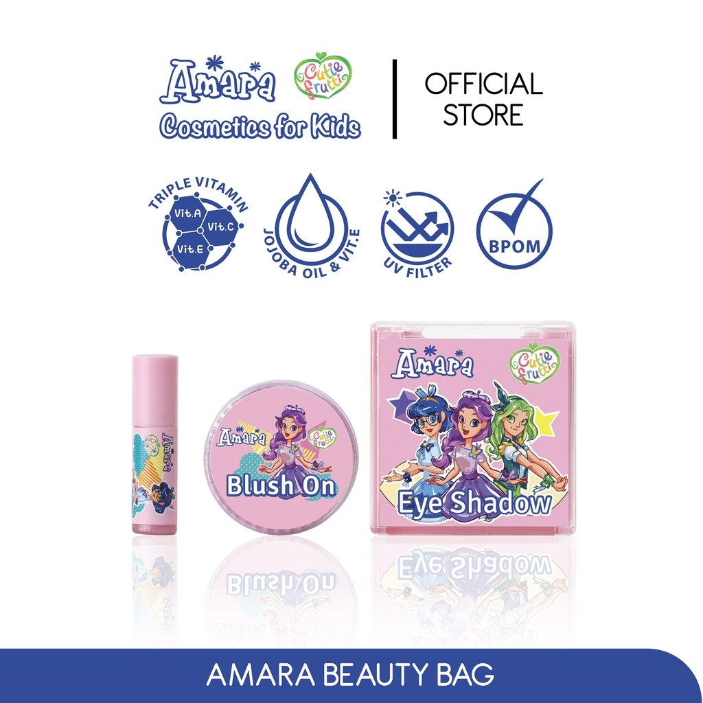 Jual Amara Beauty Bag Make Up Kit mainan anak aman Halal BPOM Kado