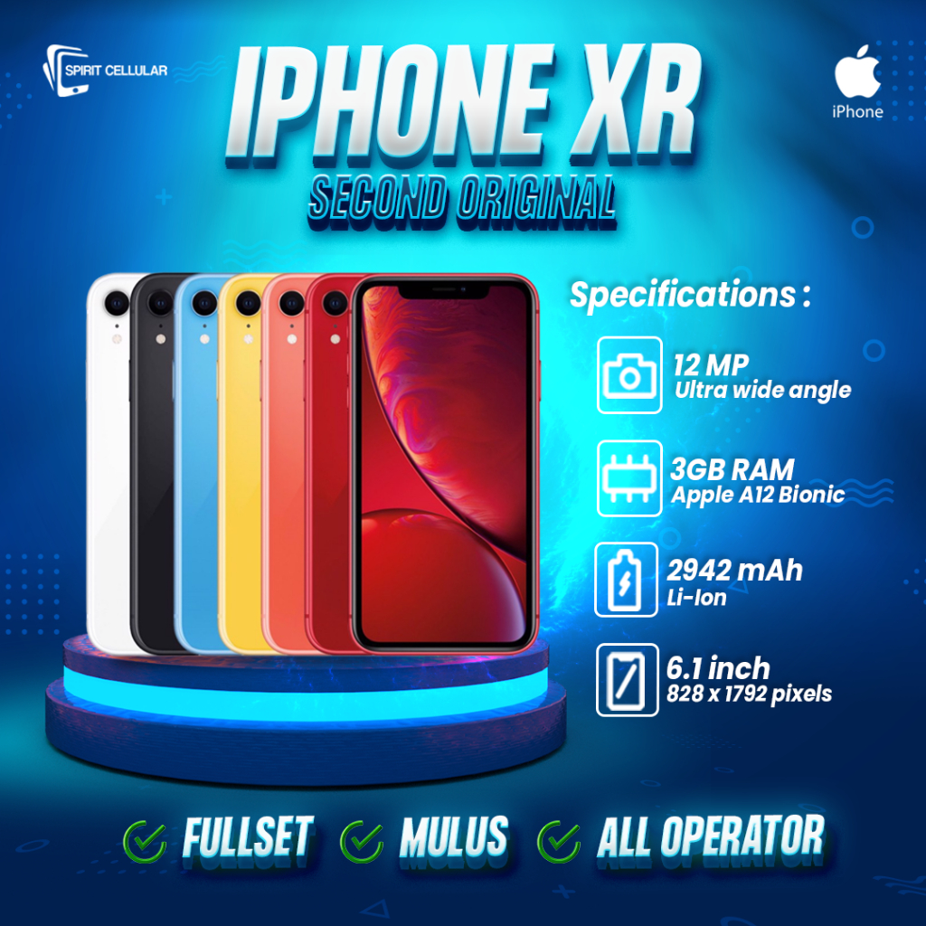 Jual Iphone XR 256gb Iphone Bekas Ex Inter Original 100% No Minus Mulus