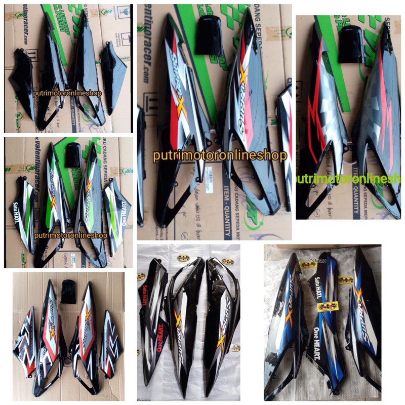 Jual cover bodi belakang honda supra x 125 lama supra x 125 new batman
